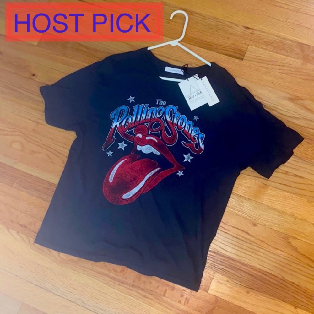 🖤✨HOST PICK✨🖤✨🎲🖤BNWT🖤🎲DAYDREAMER ROLLING STONES TEE🎲🖤M🖤🎲 USA🖤🎲